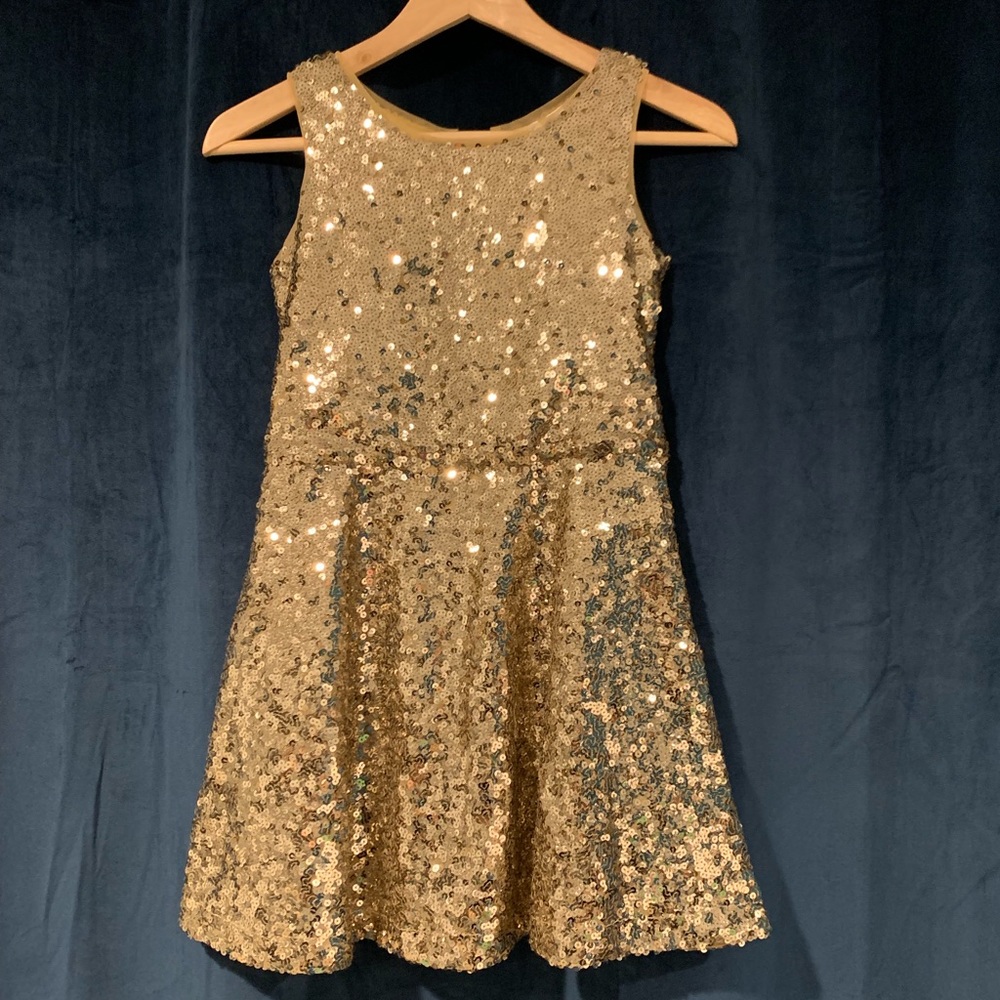 Gaps Kids Gold Sequin Dress